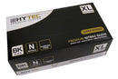 Hytec Black Nitrile Exam Gloves Powder Free - 10 Packs of 100 Gloves