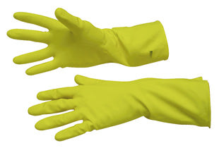 Yellow Silverlined Household Gloves.